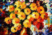 Репродукции картин Афремова,цветы,яркие репродукции на холсте,цветы