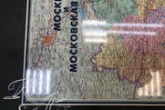 оформление географических карт,географические карты больших размеров,географические карты в алюминиевом багете